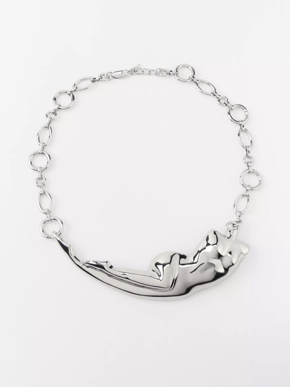 Zara Body Metal Link Necklace